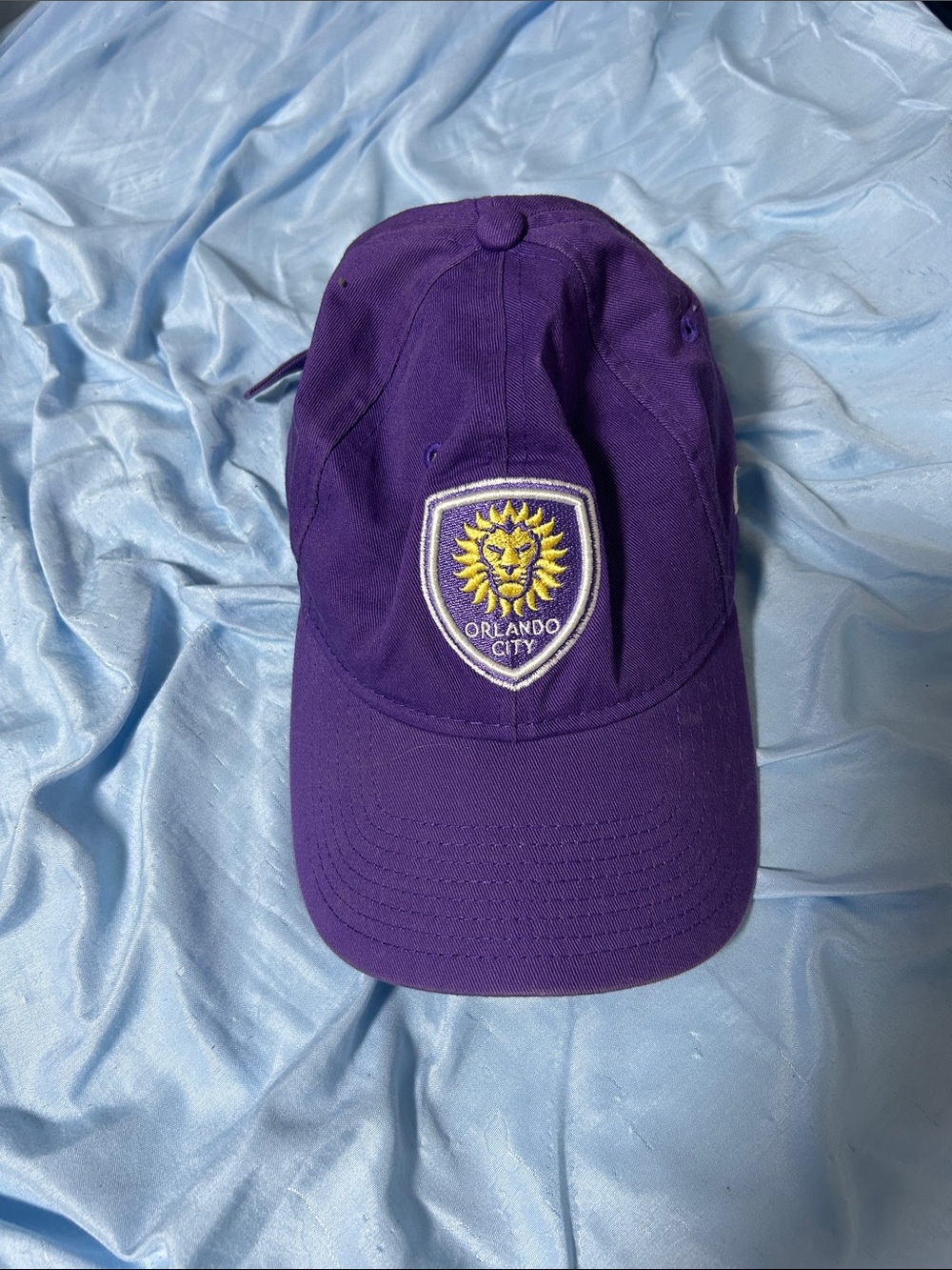 New Era Purple Orlando City Cap with Yellow Crest